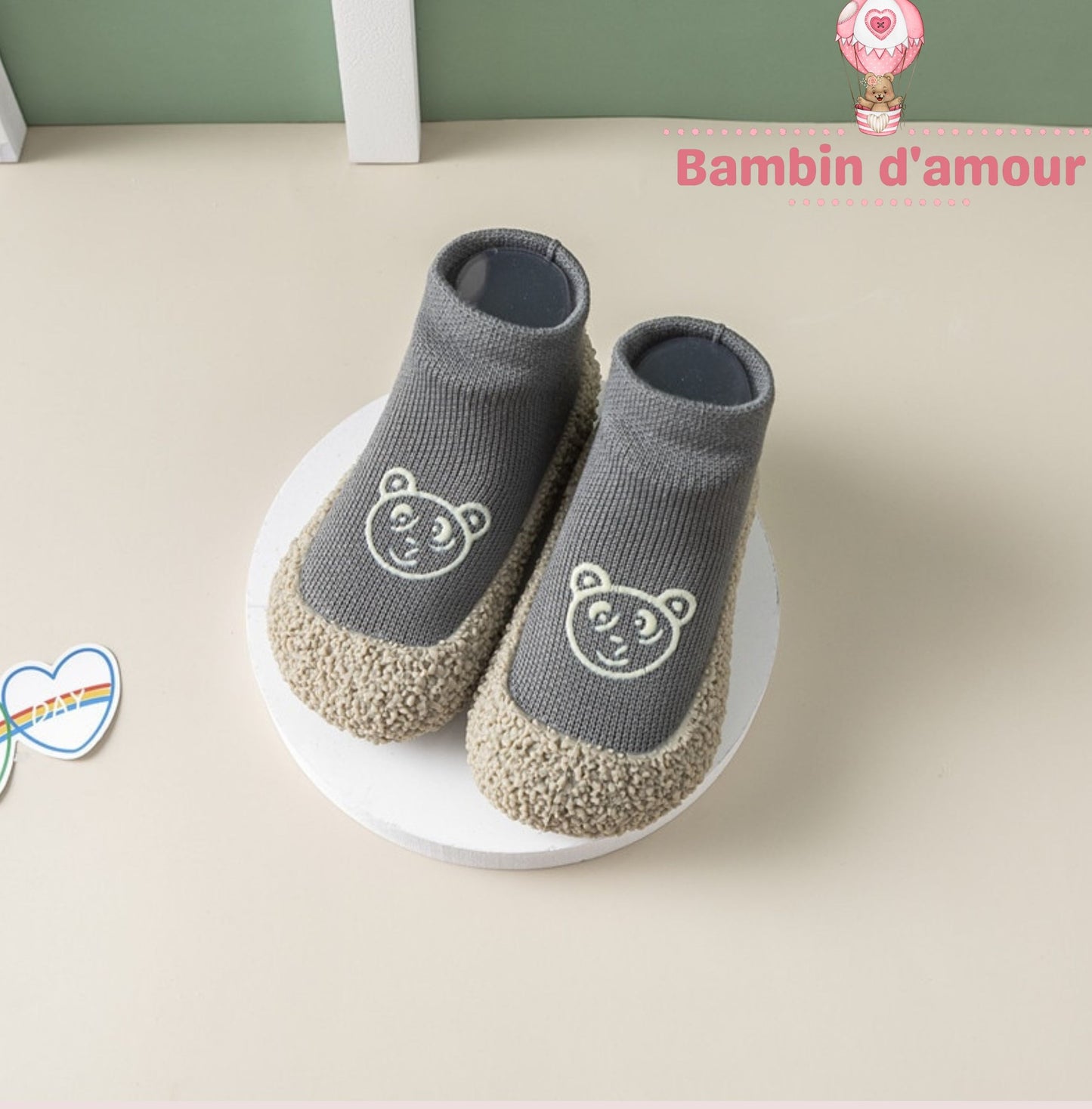 Chaussure antidérapant en caouchouc pour bambin Rubbersox™