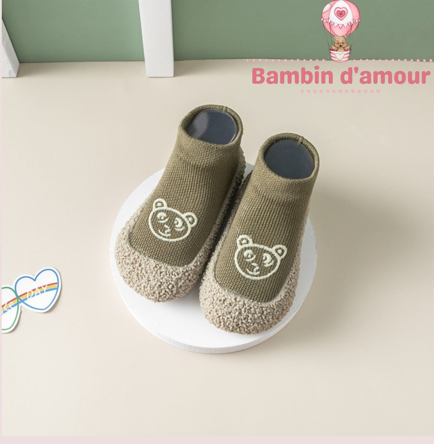 Chaussure antidérapant en caouchouc pour bambin Rubbersox™